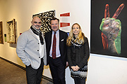 Christian Utz und Frau Stephanie Utz ( Betreiber MUCA ) mit Josef Schmid  /  MUCA Pre-Opening /  Muca Hotterstr. 12 / München / Donnerstag, 08. Dezember 2016 /  Foto: BrauerPhotos/Dominik_Beckmann